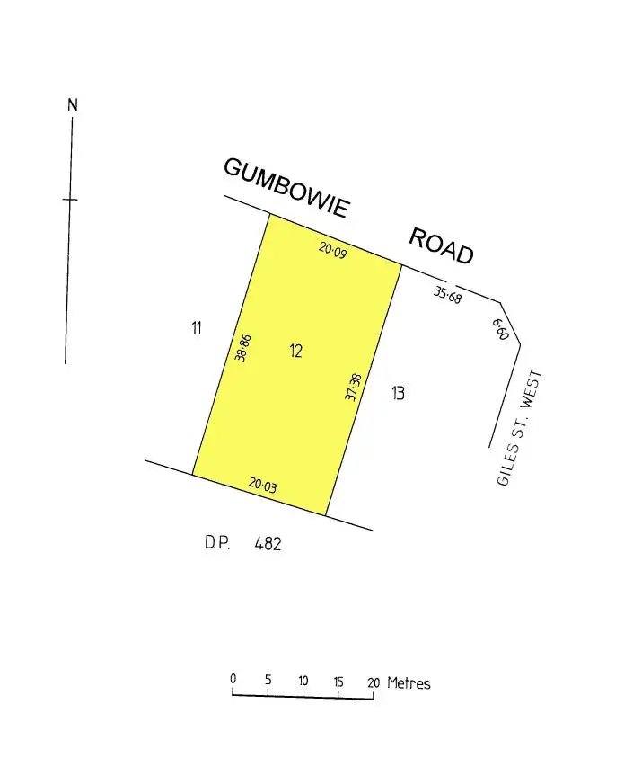 Floorplan of Homely land listing, 13 Fowler Street, Coobowie SA 5583