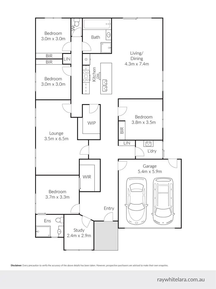 Floorplan of Homely house listing, 25 Juniper Avenue, Leopold VIC 3224