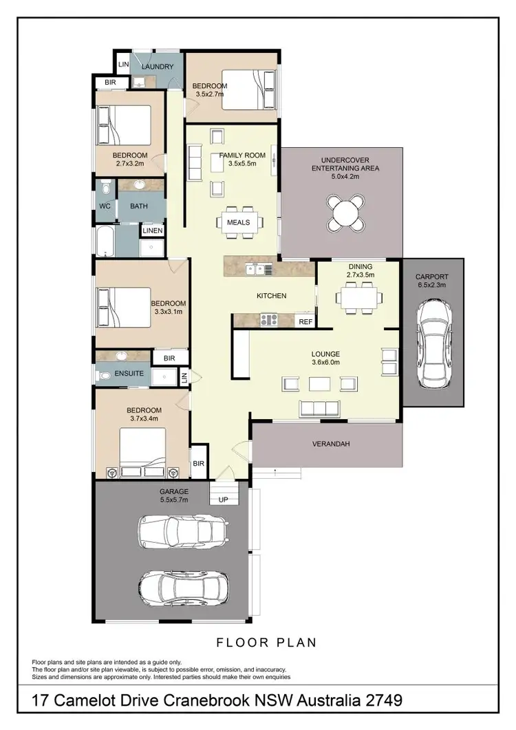 Floorplan of Homely house listing, 17 Camelot Drive, Cranebrook NSW 2749