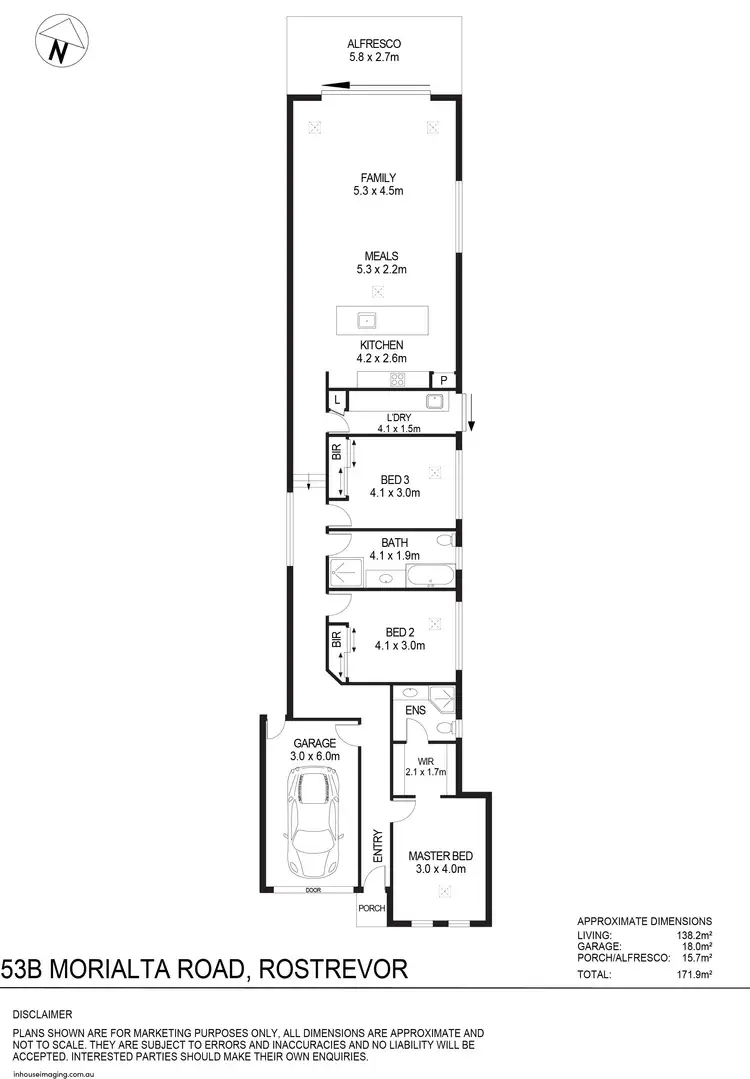 Floorplan of Homely house listing, 53B Morialta Road, Rostrevor SA 5073