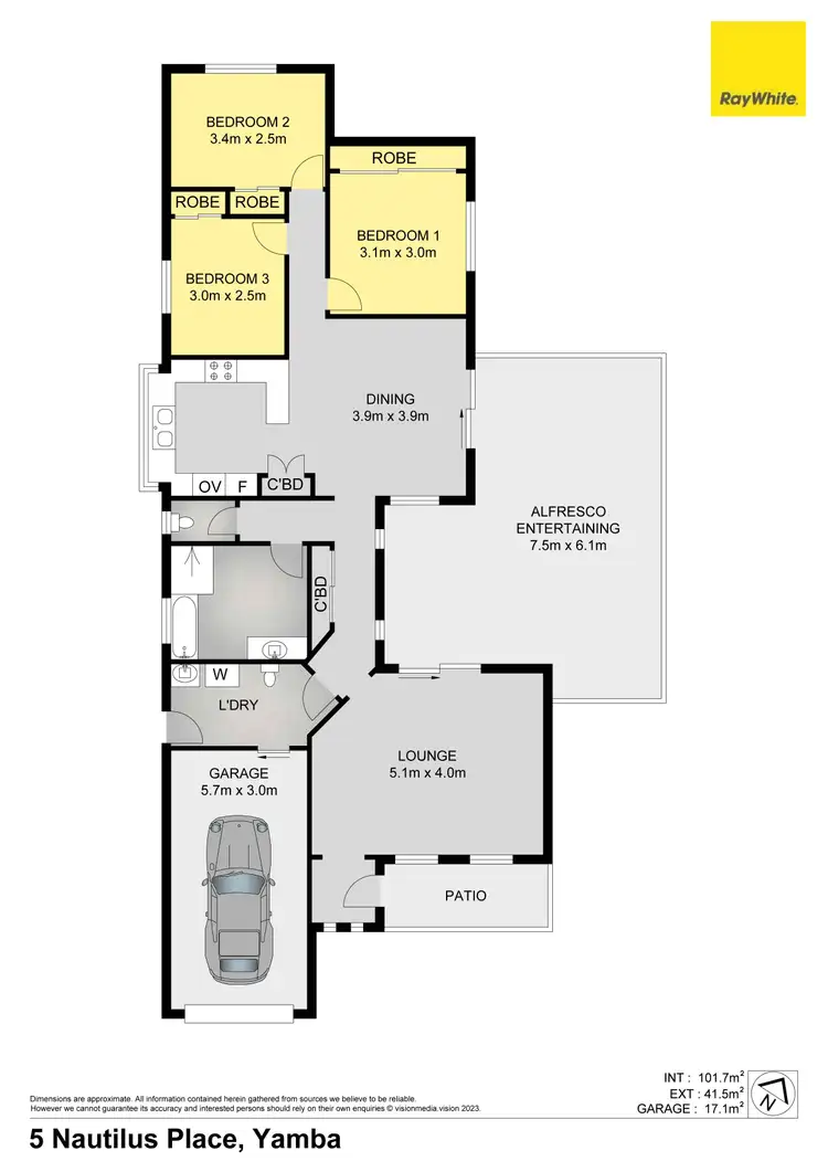 Floorplan of Homely house listing, 5 Nautilus Place, Yamba NSW 2464