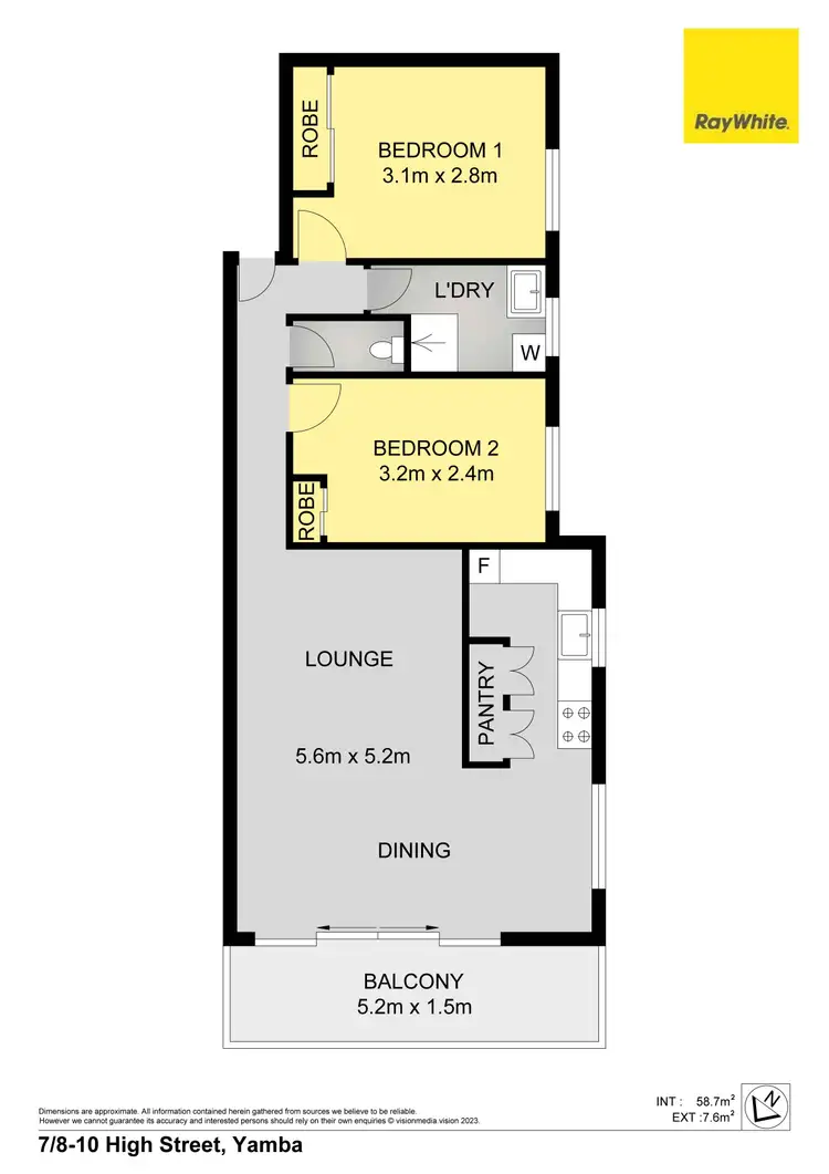 Floorplan of Homely apartment listing, 7/8-10 High Street, Yamba NSW 2464