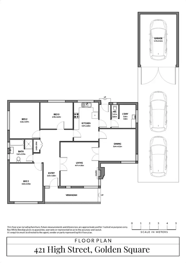 Floorplan of Homely house listing, 421 High Street, Golden Square VIC 3555