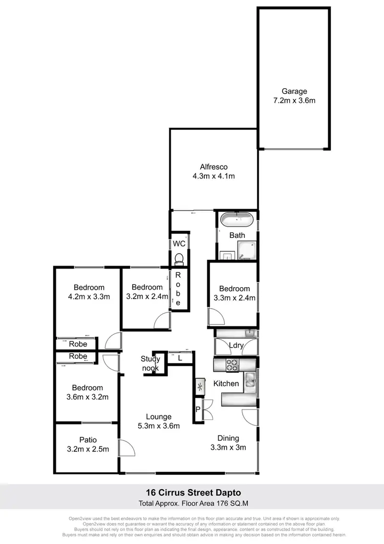 Floorplan of Homely house listing, 16 Cirrus Street, Dapto NSW 2530