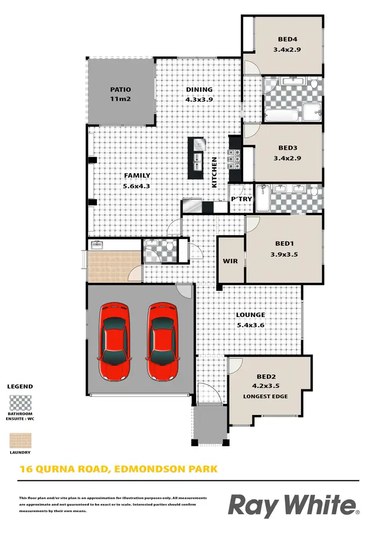 Floorplan of Homely house listing, 16 Qurna Road, Edmondson Park NSW 2174