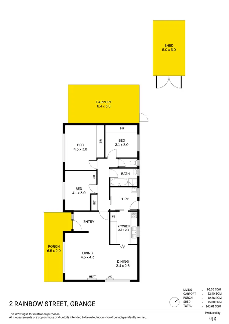 Floorplan of Homely house listing, 2 Rainbow Street, Grange SA 5022