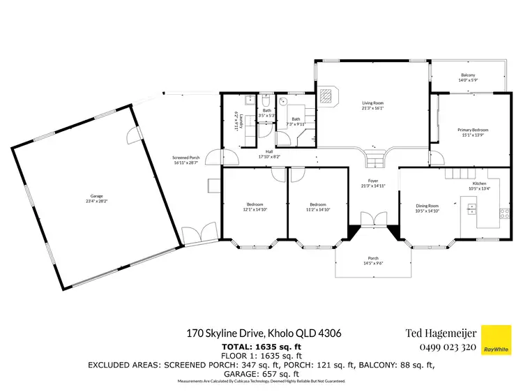 Floorplan of Homely house listing, 170 Skyline Drive, Kholo QLD 4306