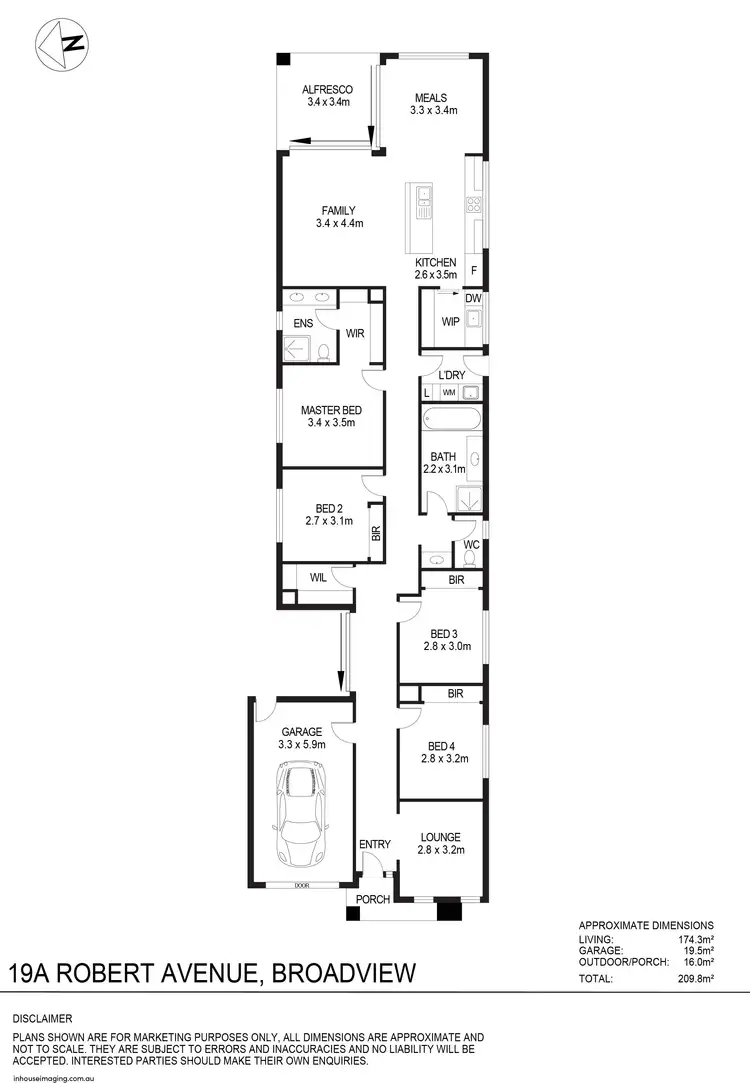 Floorplan of Homely house listing, 19A Robert Avenue, Broadview SA 5083