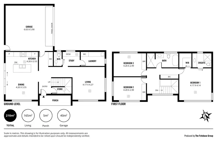Floorplan of Homely house listing, 1/210 Trimmer Parade, Seaton SA 5023