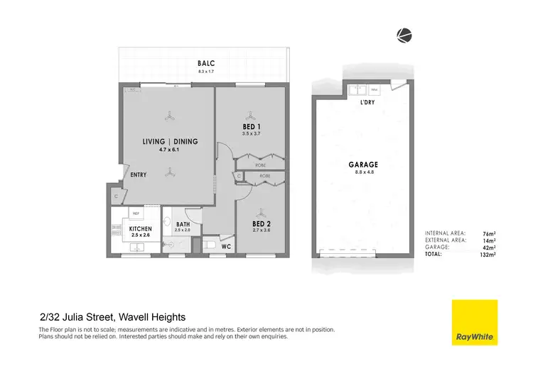 Floorplan of Homely unit listing, 2/32 Julia Street, Wavell Heights QLD 4012