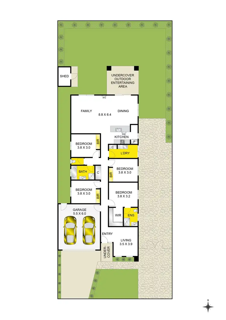 Floorplan of Homely house listing, 26 Diaz Drive, Grovedale VIC 3216