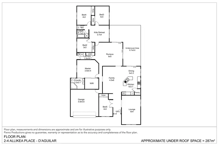 Floorplan of Homely house listing, 2-4 Allikea Place, D'aguilar QLD 4514