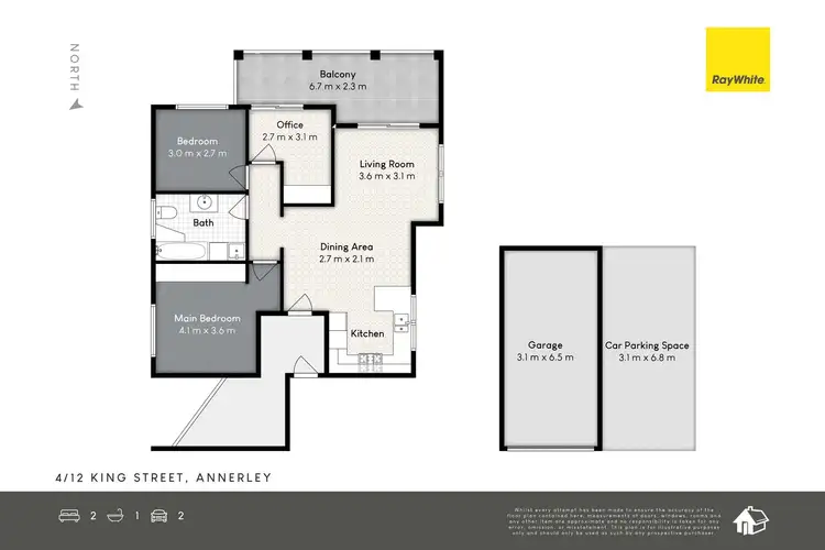 Floorplan of Homely unit listing, 4/12 King Street, Annerley QLD 4103