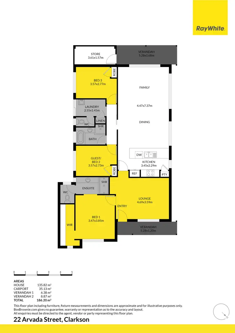 Floorplan of Homely house listing, 22 Arvada Street, Clarkson WA 6030