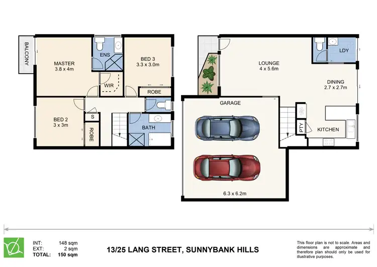 Floorplan of Homely townhouse listing, 13/25 Lang Street, Sunnybank Hills QLD 4109