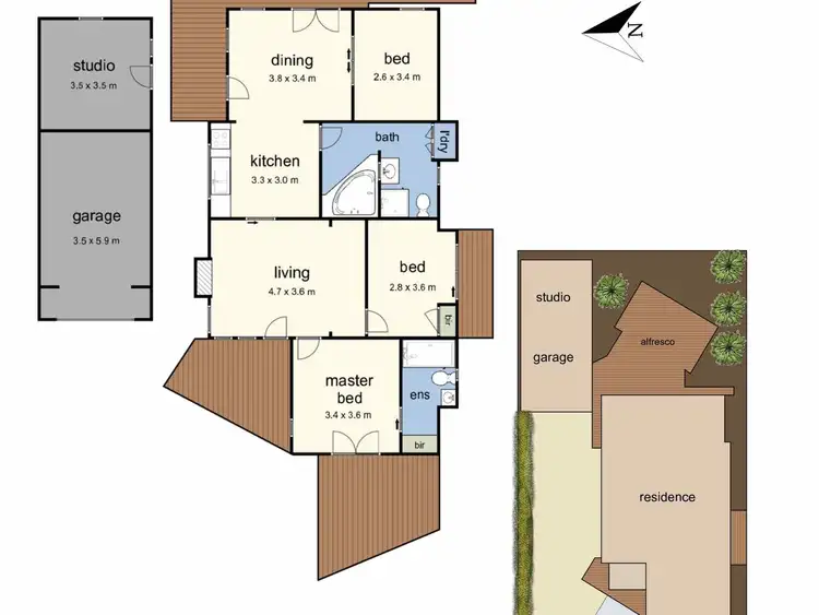 Floorplan of Homely house listing, 49 Ocean Street, Rosebud VIC 3939