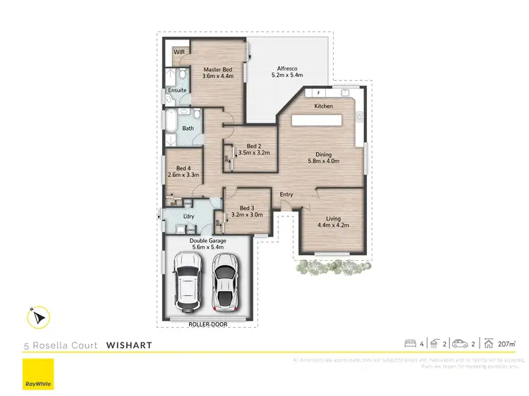 Floorplan of Homely house listing, 5 Rosella Court, Wishart QLD 4122