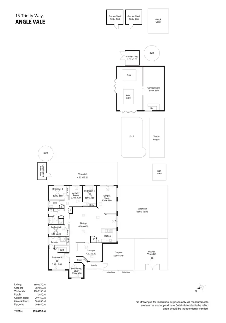 Floorplan of Homely house listing, 15 Trinity Way, Angle Vale SA 5117