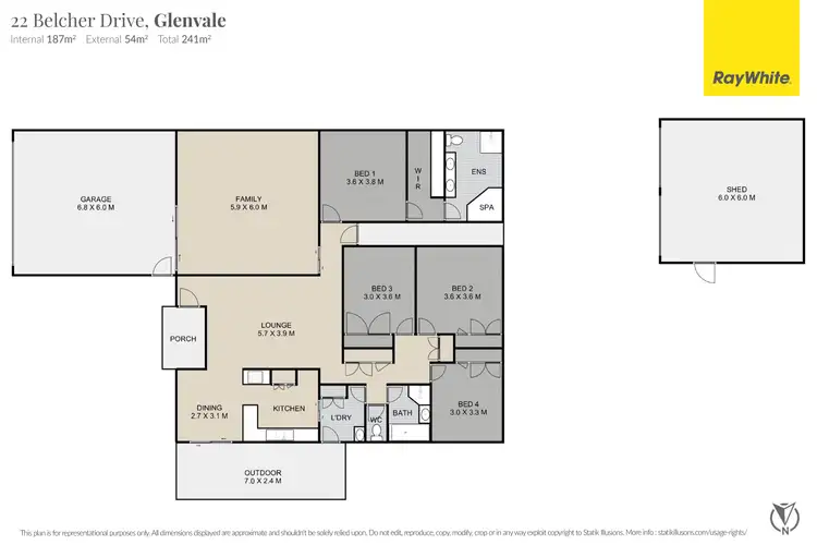 Floorplan of Homely house listing, 22 Belcher Drive, Glenvale QLD 4350