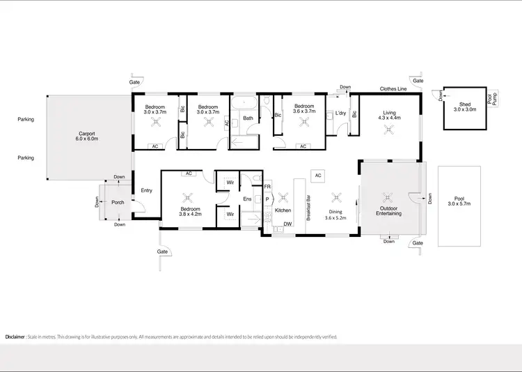 Floorplan of Homely house listing, 51 Nakamura Avenue, Bilingurr WA 6725