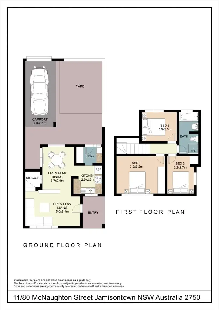 Floorplan of Homely townhouse listing, 11/80 Mcnaughton Street, Jamisontown NSW 2750