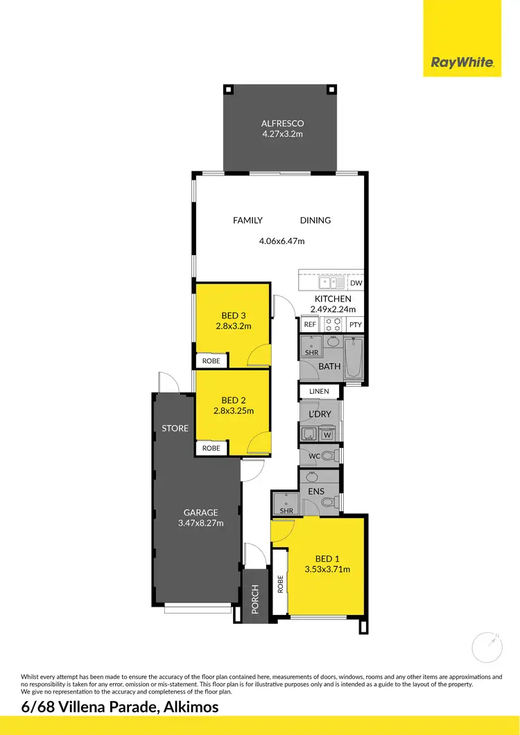 Floorplan of Homely house listing, 6/68 Villena Parade, Alkimos WA 6038