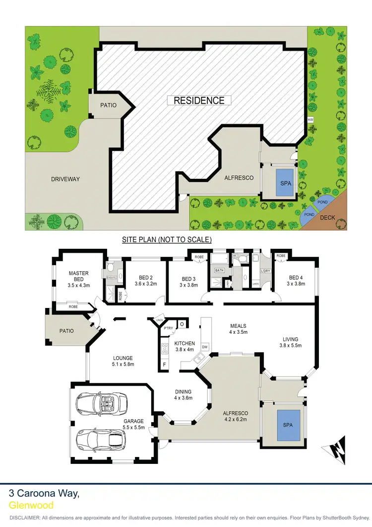 Floorplan of Homely house listing, 3 Caroona Way, Glenwood NSW 2768