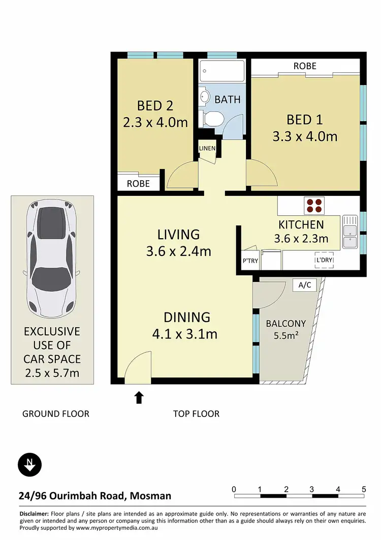 Floorplan of Homely apartment listing, 24/96 Ourimbah Road, Mosman NSW 2088