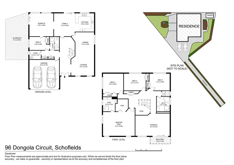 Floorplan of Homely house listing, 96 Dongola Circuit, Schofields NSW 2762