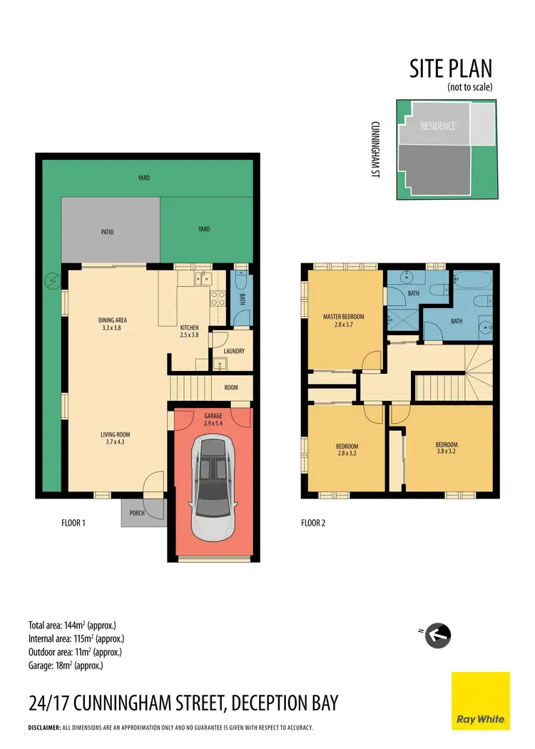 Floorplan of Homely townhouse listing, 24/17 Cunningham Street, Deception Bay QLD 4508