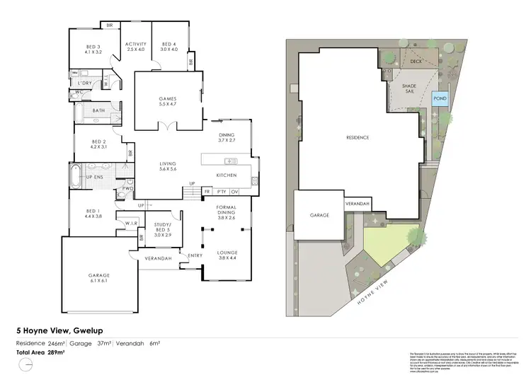 Floorplan of Homely house listing, 5 Hoyne View, Gwelup WA 6018