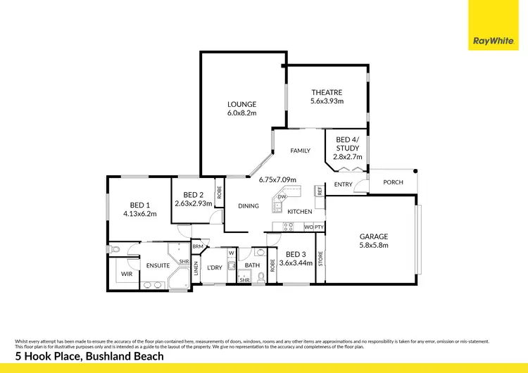 Floorplan of Homely house listing, 5 Hook Place, Bushland Beach QLD 4818