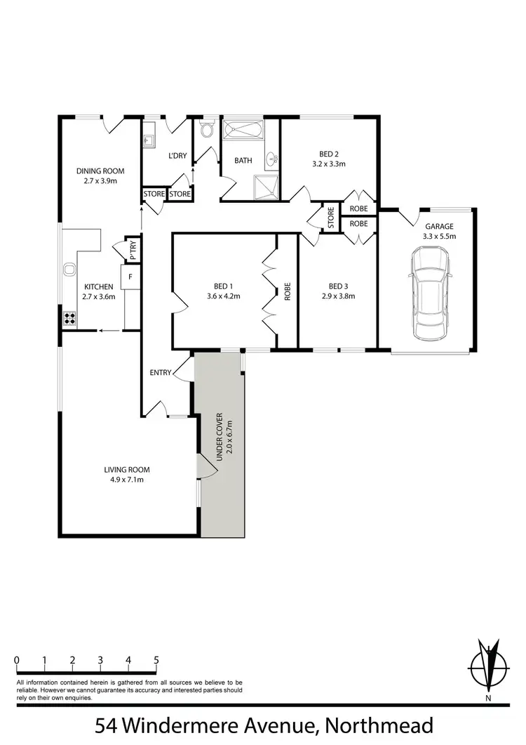 Floorplan of Homely house listing, 54 Windermere Avenue, Northmead NSW 2152