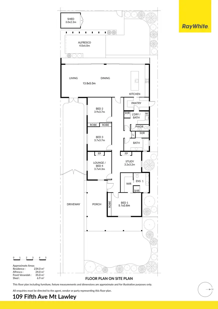 Floorplan of Homely house listing, 109 Fifth Avenue, Mount Lawley WA 6050