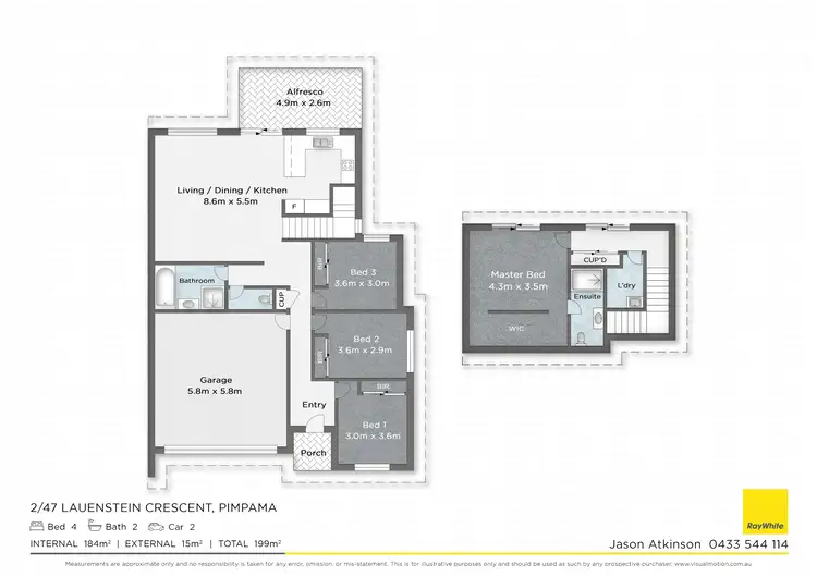 Floorplan of Homely semi-detached listing, 2/47 Lauenstein Crescent, Pimpama QLD 4209