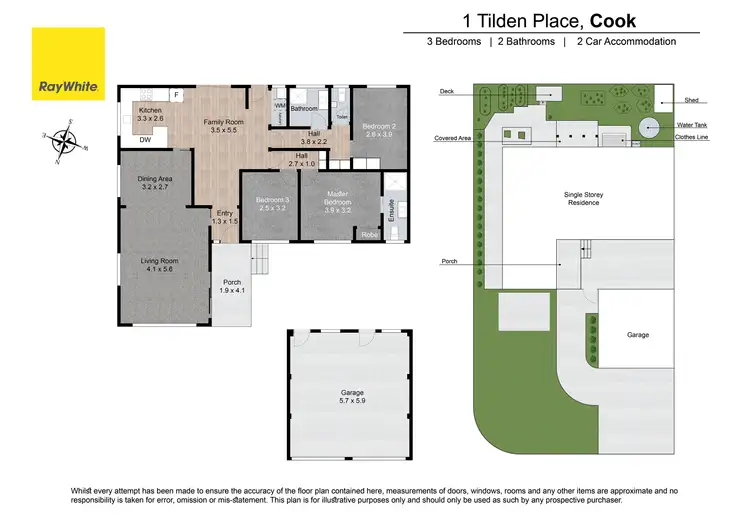 Floorplan of Homely house listing, 1 Tilden Place, Cook ACT 2614
