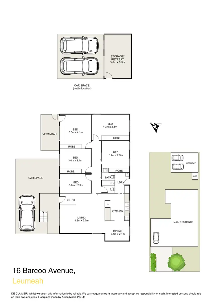 Floorplan of Homely house listing, 16 Barcoo Avenue, Leumeah NSW 2560