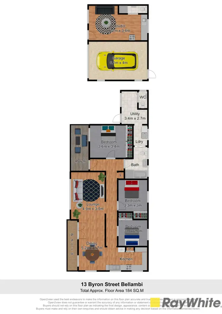 Floorplan of Homely house listing, 13 Byron Street, Bellambi NSW 2518