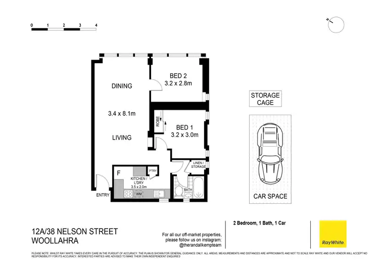 Floorplan of Homely apartment listing, 12a/38-44 Nelson Street, Woollahra NSW 2025