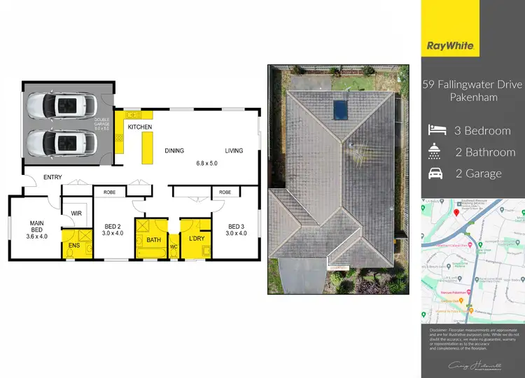 Floorplan of Homely house listing, 59 Fallingwater Drive, Pakenham VIC 3810