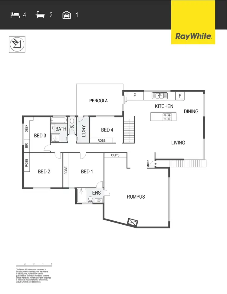 Floorplan of Homely house listing, 48 Redfern Street, Cook ACT 2614