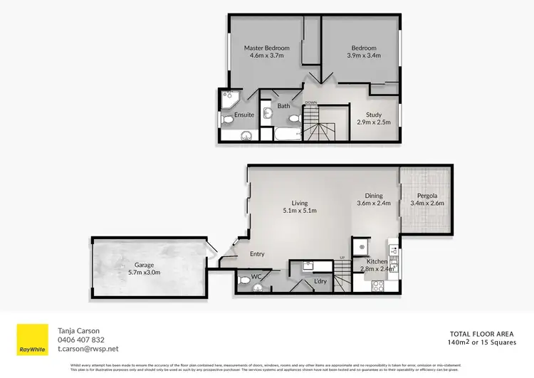Floorplan of Homely townhouse listing, 14/100 Paros Cotlew Street East, Southport QLD 4215