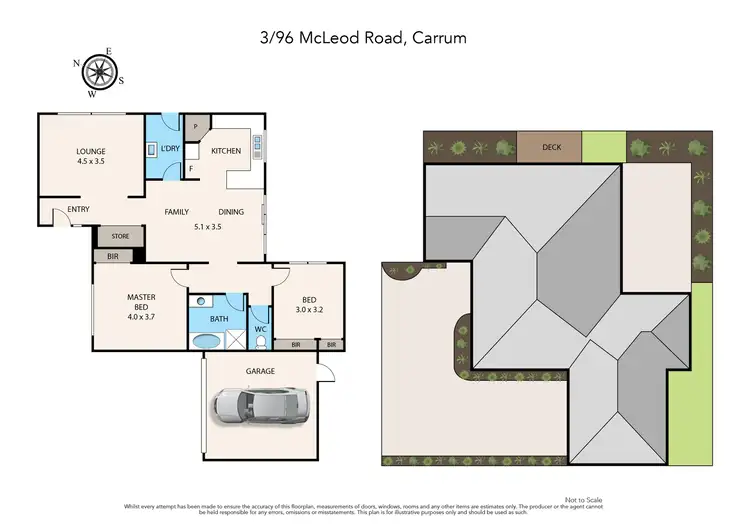 Floorplan of Homely unit listing, 3/96 McLeod Road, Carrum VIC 3197