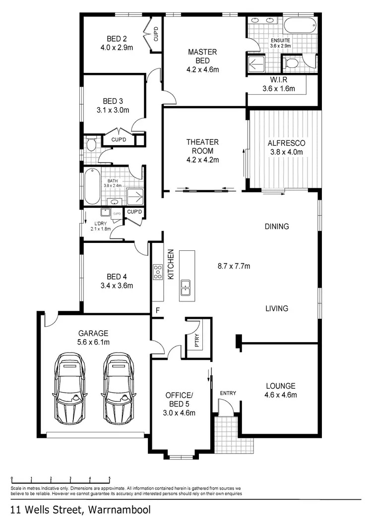 Floorplan of Homely house listing, 11 Wells Street, Warrnambool VIC 3280