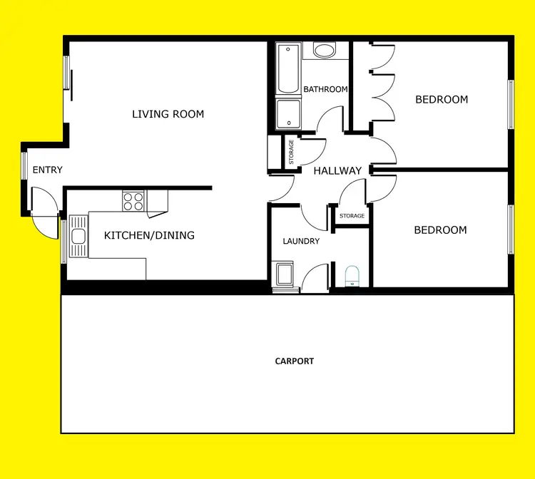Floorplan of Homely house listing, 7 Hibiscus Drive, Mildura VIC 3500