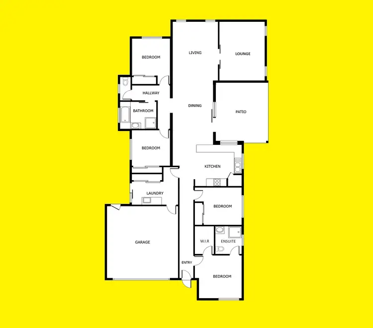 Floorplan of Homely house listing, 36 Eastside Drive, Mildura VIC 3500