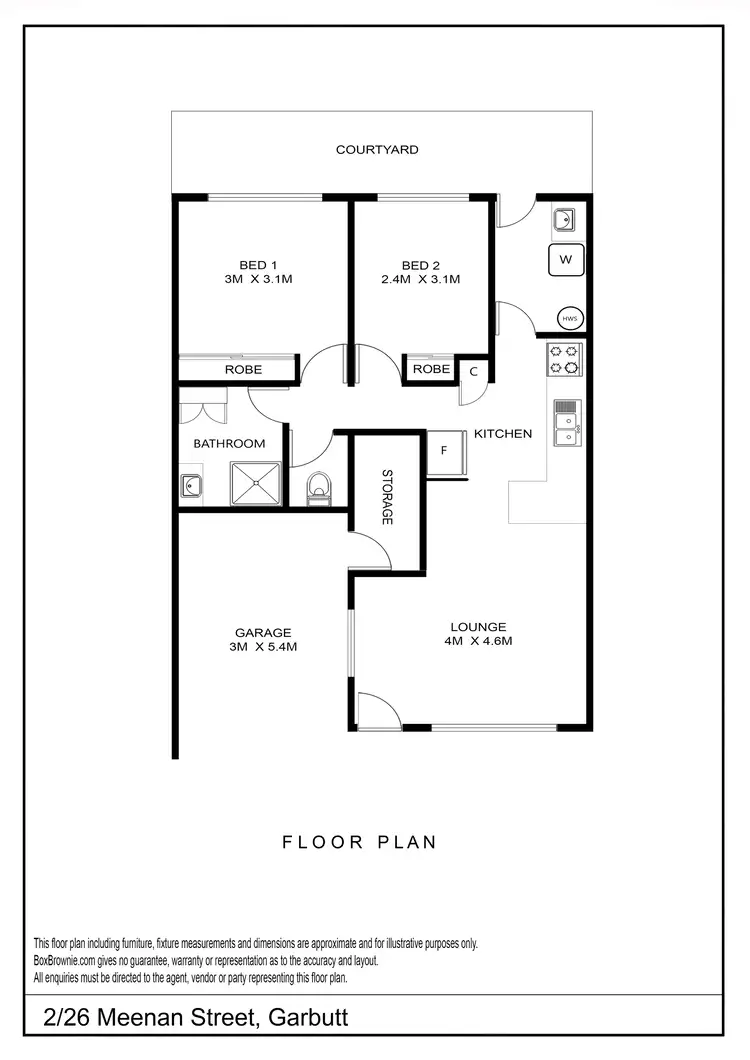 Floorplan of Homely house listing, 2/26 Meenan Street, Garbutt QLD 4814