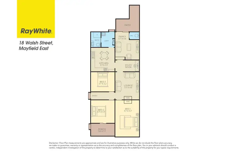 Floorplan of Homely house listing, 18 Walsh Street, Mayfield East NSW 2304