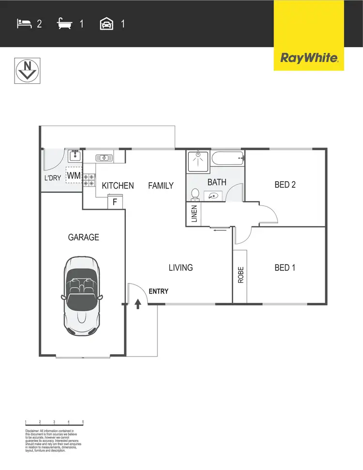 Floorplan of Homely house listing, 100 Dexter Street, Cook ACT 2614