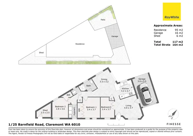 Floorplan of Homely house listing, 1/25 Barnfield Road, Claremont WA 6010